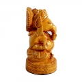 Wooden Round Ganesh 4 inch