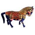 Elegant Meenakari Horse Big