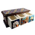 Wooden Ceramic Drawers Box