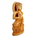 Wooden Kamal Buddha statue 20 cm