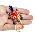 Metal Keychain  ( Multicolored - Pack of 6 ) 