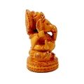 Wooden Carved Ganesh Idol