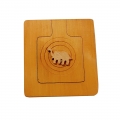 Wood Carving Pocket/Hand Mirror ( Pack of 6pc )