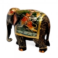 Wooden Miniature Painted Elephant