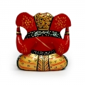 Wooden Painted Appu Ganesh Statue