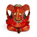 Wooden Painted Appu Ganesh Statue