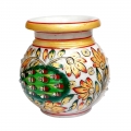 Marble Matki Pot