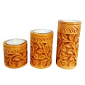 Handmade Candle Holder set of 3pc