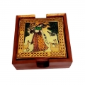 Gemstone lady Painting Coaster