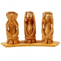 Wooden Monkey Set (13cm Height)