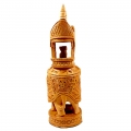 Wooden Carved Round Ambari Elephant