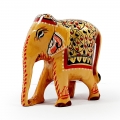 Wooden Painted Elephant 8cm