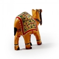 Wooden Gold Painted Camel