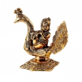 Krishna Statue with Peacock
