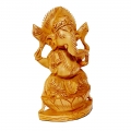 White Wood Ganesha - 15cm Height