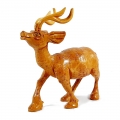 Wooden Deer Statue