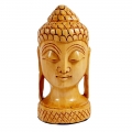 Wooden Carved Buddha Head 4 inch 