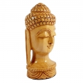 Wooden Carving Buddha Head 5 inch Height