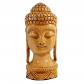 Wooden Carving Buddha Head 5 inch Height