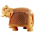 Fine Carving Wooden Elephant ( 22cm Length x 15cm Height) 