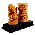 Wooden Pen Holder & Ganesh on Base