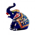 Metal Appu Elephant Painted 2.5 inch Height 