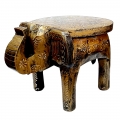 Wooden Decorative Elephant Table