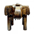 Wooden Decorative Elephant Table