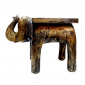 Wooden Decorative Elephant Table