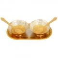 Gold & Silver Plated Bowls Gift Set