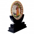 Marble Lady Painting with Wooden Stand ( Small )