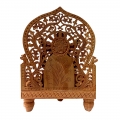 Wood Carving Ganesh Idol