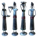 Tribal Lady Candle Holder - Doll Set of 4 
