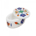 Marble Inlaid Kumkum Box 