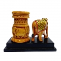 Pen Holder with Painted Elephant