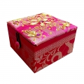 Zardosi Box  (10 X 10 cm - Pink Color)