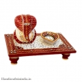 Chowki Ganesh & Diya 