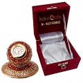 Marble Painted Clock with Velvet Box