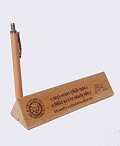 Triangular pen box with pen 