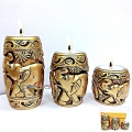 Handmade Tea Light set of 3pc 