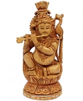 Wooden Krishna Statue