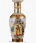 Marble pot with lady painting