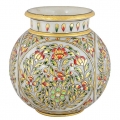 Marble Painted Round Pot 5 inch