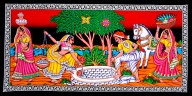 Village Scene (Kuwa Kathe) Wall Hanging Tapestry