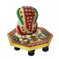 Divine Marble Chowki Ganesh