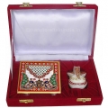 Marble Chowki Ganesh with Velvet Box Packing