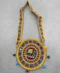 Cotton Embroidery Round Bag