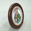 Marble Elephant Painting with Wooden Frame