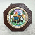 Marble Painting with Wooden Frame