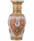 Marble Jewellery Painting Flower Vase 9 inch